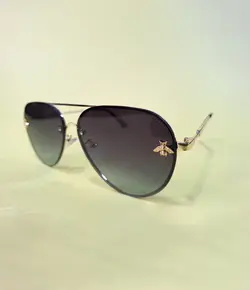 عینک آفتابی زنانه خلبانی برند فندی یووی ۴۰۰