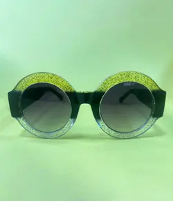 عینک آفتابی زنانه گرد برند گوچی یووی 400