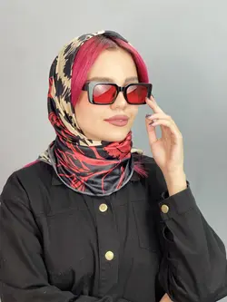عینک آفتابی زنانه قرمز مشکی برند پرادا یووی 400