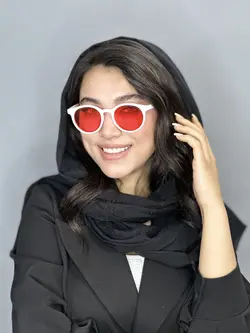 عینک افتابی Gentel monster جنتل مانستر اسپرت سفید قرمز یووی ۴۰۰