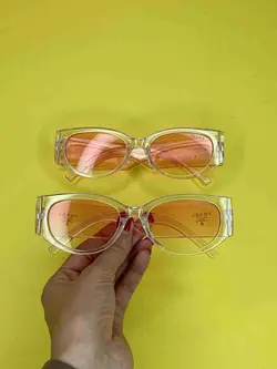 عينك آفتابي PRADA پرادا زنانه صورتي يخي ترند يووي ٤٠٠
