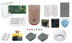 پکیج حرفه ای دزدگیر پارادوکس sp4000 ویژه طلا و جواهر فروشی (با دو چشمی NV5 اصلی)