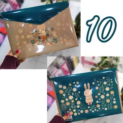 پوشه دکمه دار فانتزی پاپکو