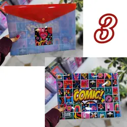 پوشه دکمه دار فانتزی پاپکو