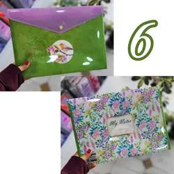 پوشه دکمه دار فانتزی پاپکو