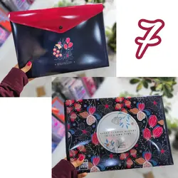 پوشه دکمه دار فانتزی پاپکو