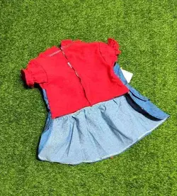 پیراهن دخترانه لباس سگ بزرگ طرح لی