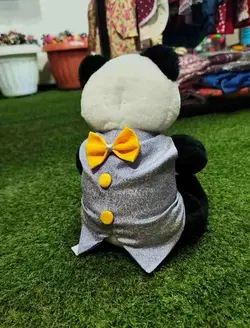 جلیقه کوچک خرگوش پاپیون دار شاین دار پچه گربه