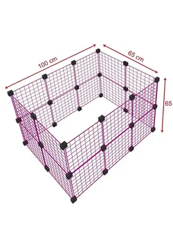پک قفس مشبک پارک خرگوش خوکچه هندی قابل تنظیم ۱متری در ۶۵ سانت