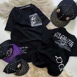 😍تیشرت گنگ اسکلتی(لانگ و گنگ استایل)😍مناسب4سال تا بزرگسال