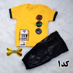 ست2تکه تیشرت شلوارک دخترانه مناسب 2-5 سال