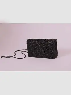 کیف مشکی منجوق دار