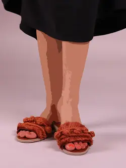 صندل مکرومه کد m04