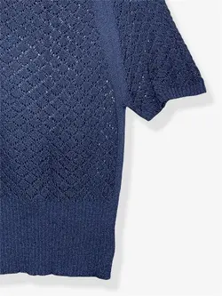 بلوز قلاب بافی کمر کش