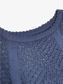 بلوز قلاب بافی کمر کش