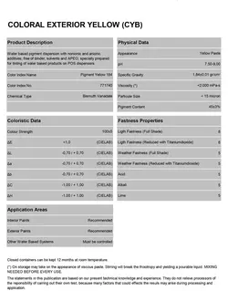 جوهر اکریلیک رنگ زرد (فضای خارجی) CYB