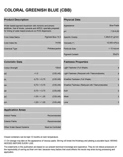 جوهر اکریلیک رنگ آبی CBB