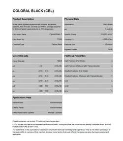 جوهر اکریلیک رنگ مشکی CBL