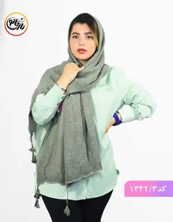 شال رنگ پاستیلی کد 1342