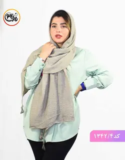 شال رنگ پاستیلی کد 1342