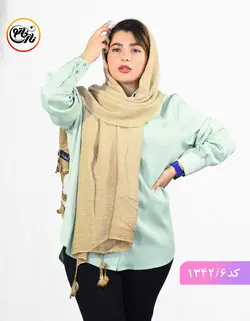 شال رنگ پاستیلی کد 1342
