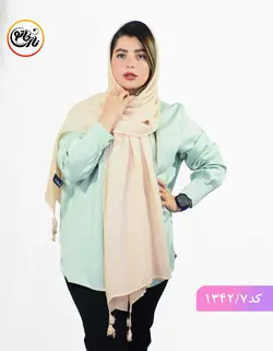 شال رنگ پاستیلی کد 1342