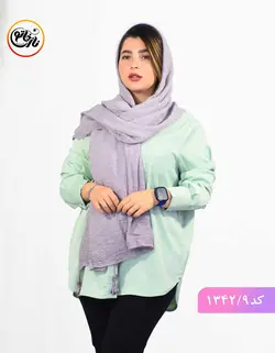 شال رنگ پاستیلی کد 1342