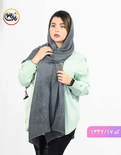 شال رنگ پاستیلی کد 1342