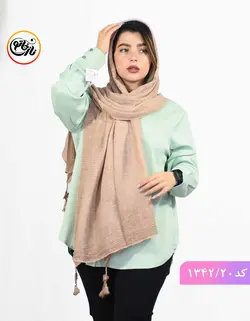 شال رنگ پاستیلی کد 1342