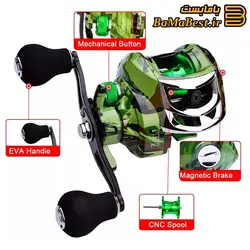 چرخ ماهیگیری بیت کستینگ راست می سی سی پی