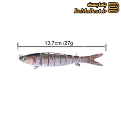 طعمه ماهیگیری لور خشک استخوانی چند تکه تاکاهاما ( شناگر )