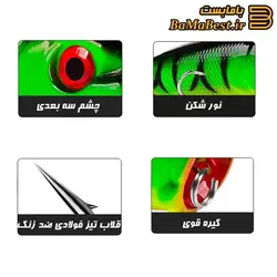 طعمه ماهیگیری لور خشک استخوانی پاپر آمازون 7