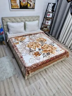 پتو ضخيم ابريشمي دورو دندون موشي ٢نفره