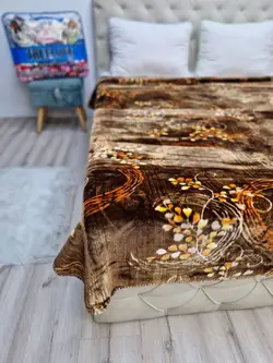 پتو ضخيم ابريشمي دورو دندون موشي ٢نفره