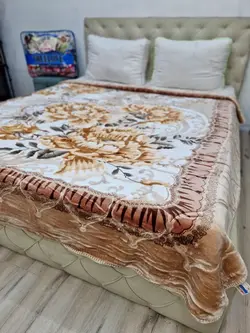 پتو ضخيم ابريشمي دورو دندون موشي ٢نفره