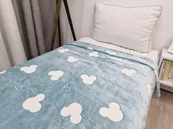 پتو حوله ای مدل شبنما تکنفره طرح میکی موس