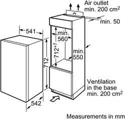 فریزر تک زیر کانتر بوش مدل GID14A65