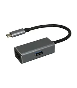 مبدل TYPE C به USB3.0+HDMI فرانت
