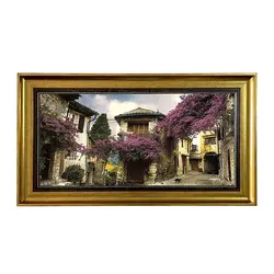 تابلو فرش ماشینی طرح کوچه قدیمی 12