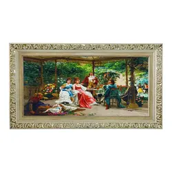 تابلو فرش ماشینی طرح سایه بان عشق 1