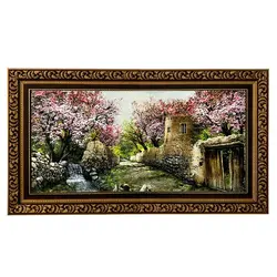 تابلو فرش ماشینی طرح کوچه قدیمی 5