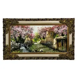 تابلو فرش ماشینی طرح کوچه قدیمی 3