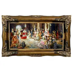 تابلو فرش ماشینی طرح جشن پاپ 1