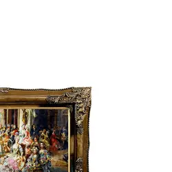 تابلو فرش ماشینی طرح جشن پاپ 1