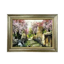 تابلو فرش ماشینی طرح کوچه قدیمی 19