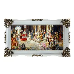 تابلو فرش ماشینی طرح جشن پاپ 7