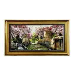 تابلو فرش ماشینی طرح کوچه قدیمی 13