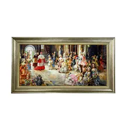 تابلو فرش ماشینی طرح جشن پاپ 8