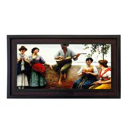 تابلو فرش ماشینی طرح گیتار زن دوره گرد 9