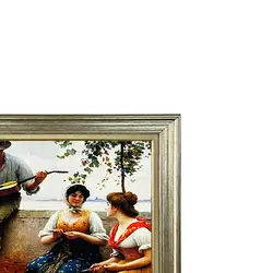 تابلو فرش ماشینی طرح گیتار زن دوره گرد 8